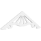 Ekena Millwork Pitch Marshall Architectural Grade PVC Gable Pediment, 48"W x 14"H x 1"P (7/12) GPP048X014X100MAR - alternate 1